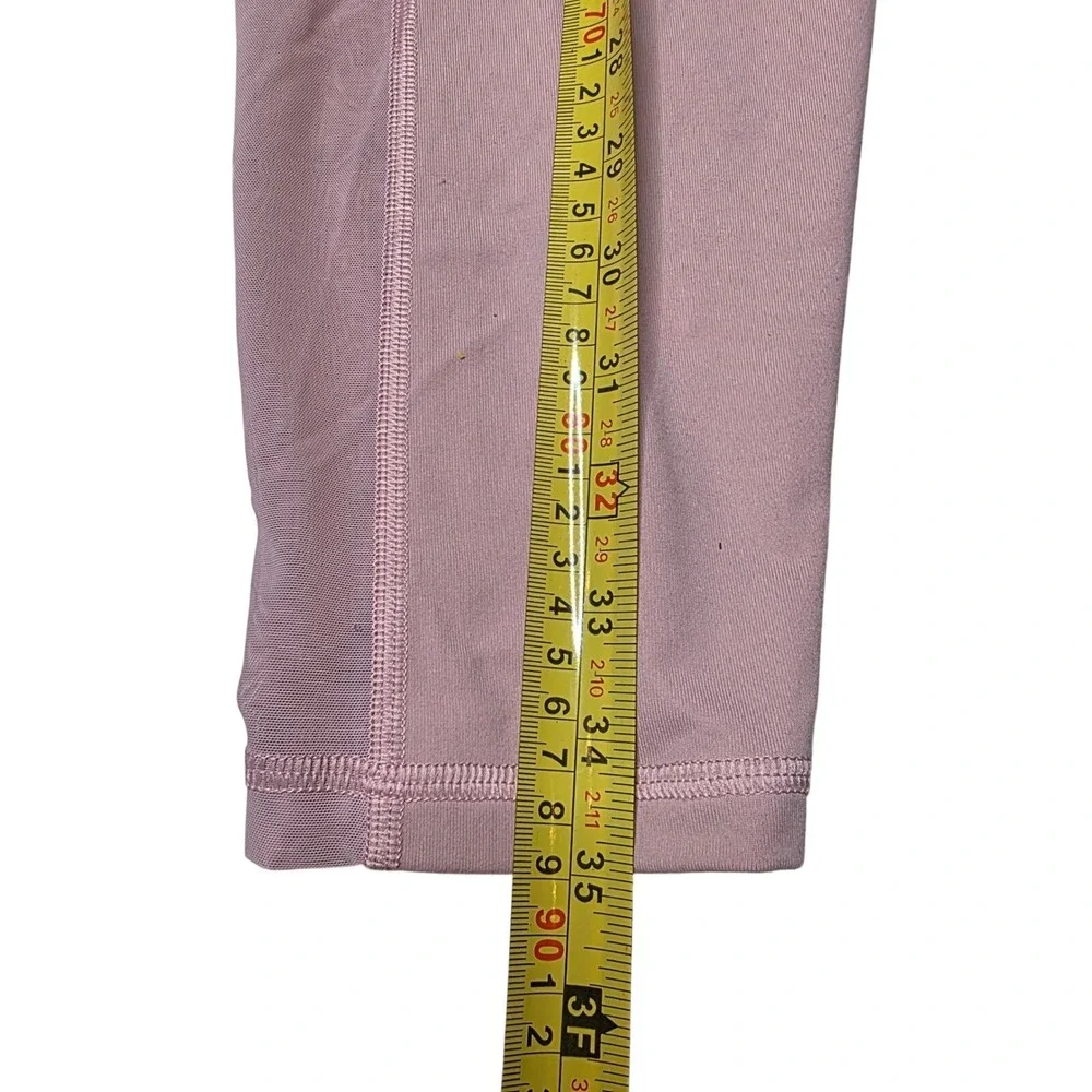 Victoria Sport Knockout Leggings XL Pink Mesh‎ Panel Pockets Activewear Yoga K3